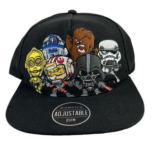 Bio‎ World Star Wars Snapback Baseball Hat Cap Unisex Boys OSFM Age 14+ Black